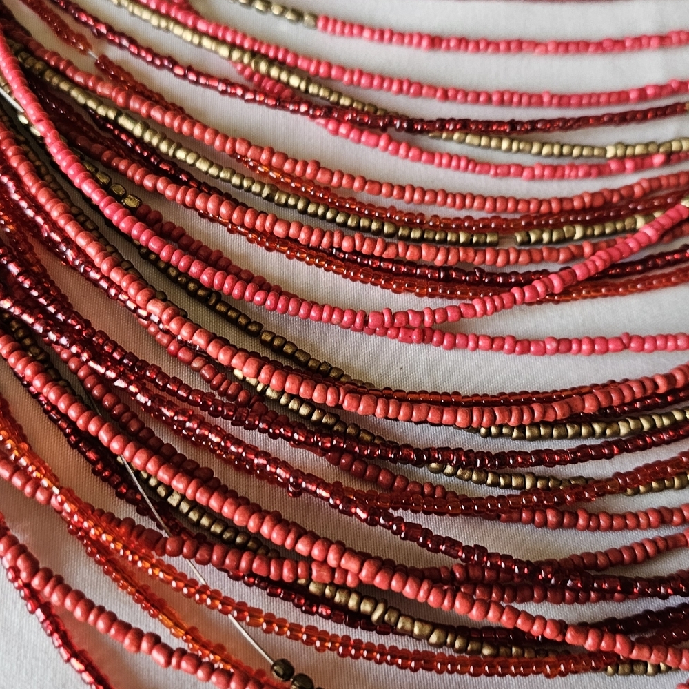Statement bead necklace